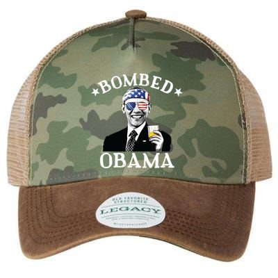 Bombed Obama 4th Of July Drinking President Barack Obama Legacy Tie Dye Trucker Hat