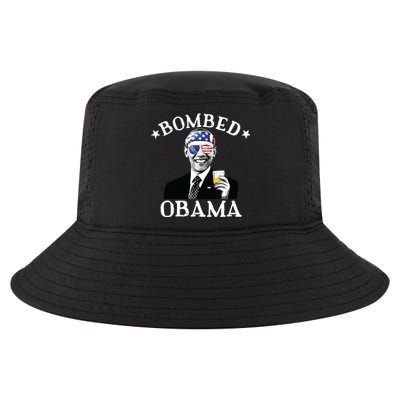 Bombed Obama 4th Of July Drinking President Barack Obama Cool Comfort Performance Bucket Hat