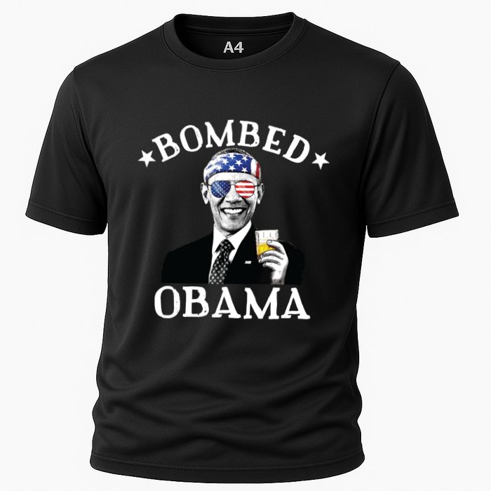 Bombed Obama 4th Of July Drinking President Barack Obama Cooling Performance Crew T-Shirt