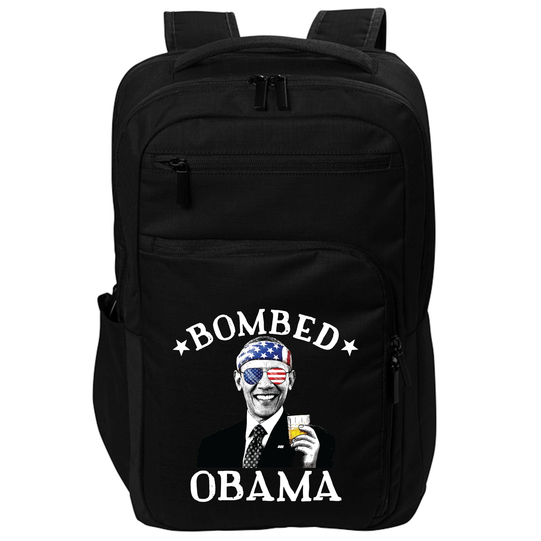 Bombed Obama 4th Of July Drinking President Barack Obama Impact Tech Backpack