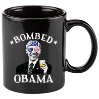Bombed Obama 4th Of July Drinking President Barack Obama 11oz C Handle Ceramic Mug