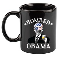 Bombed Obama 4th Of July Drinking President Barack Obama 11oz C Handle Ceramic Mug