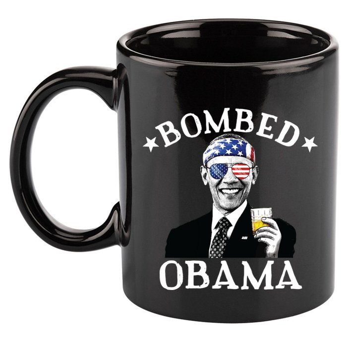 Bombed Obama 4th Of July Drinking President Barack Obama 11oz C Handle Ceramic Mug