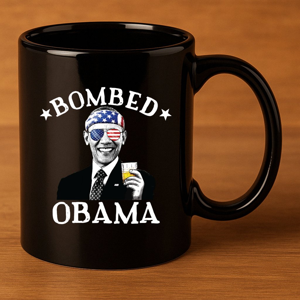 Bombed Obama 4th Of July Drinking President Barack Obama 11oz C Handle Ceramic Mug