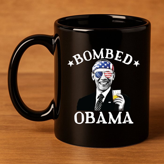 Bombed Obama 4th Of July Drinking President Barack Obama 11oz C Handle Ceramic Mug
