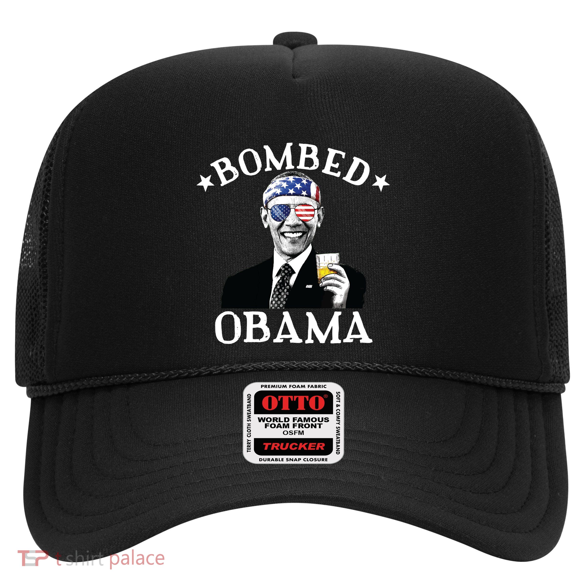 Bombed Obama 4th Of July Drinking President Barack Obama Trucker Hat