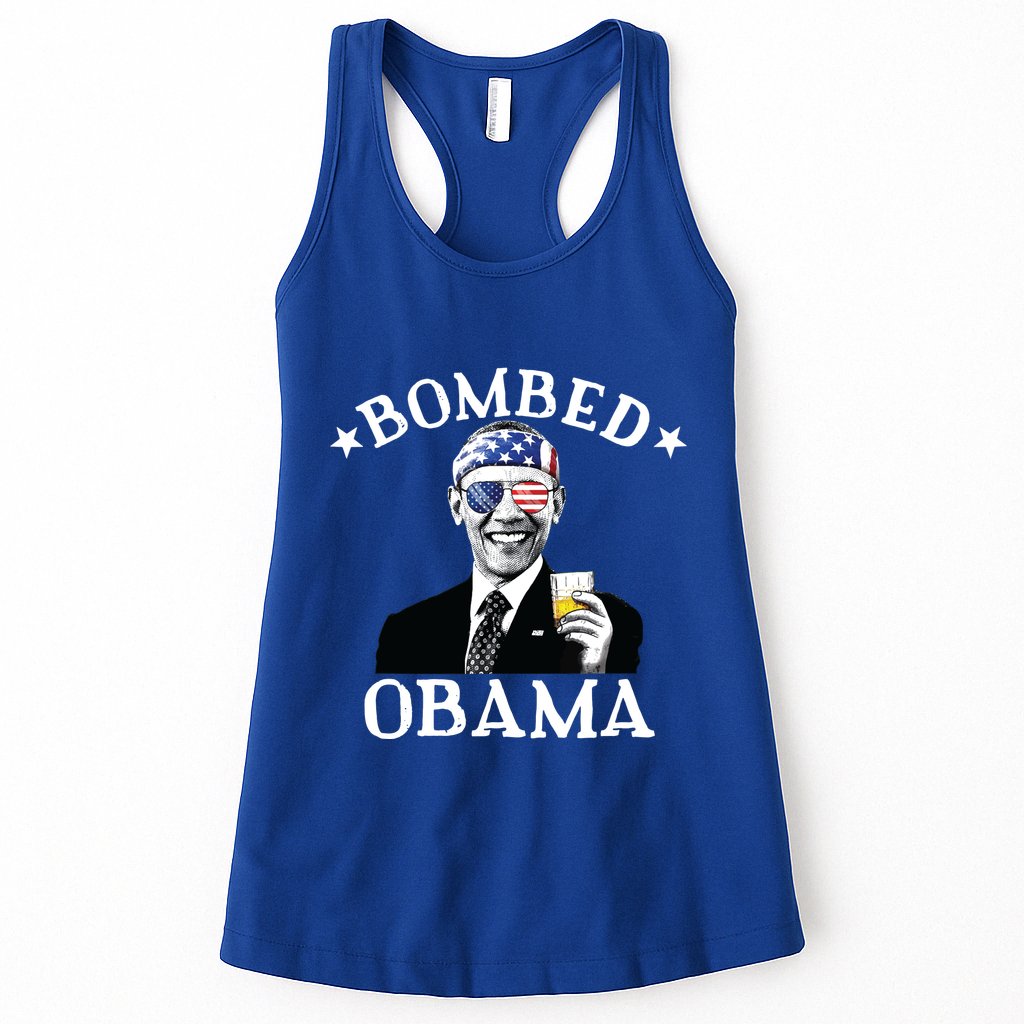 Bombed Obama 4th Of July Drinking President Barack Obama Womens Tank Top