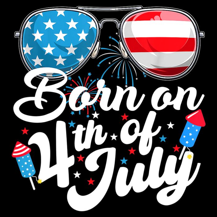 Born On 4th Of July Birthday Sunglasses Fireworks Patriotic City Backpack