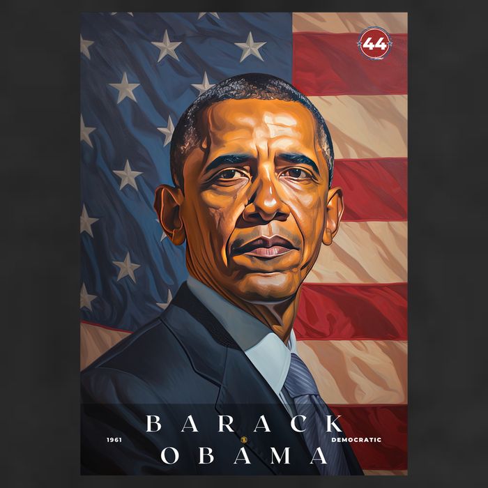 Barack Obama 44th President Of The United States Portrait Trucker Hat