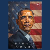 Barack Obama 44th President Of The United States Portrait 16 in Basic Backpack