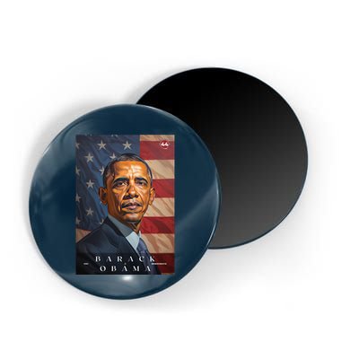Barack Obama 44th President Of The United States Portrait Magnet
