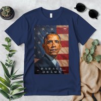 Barack Obama 44th President Of The United States Portrait Premium T-Shirt