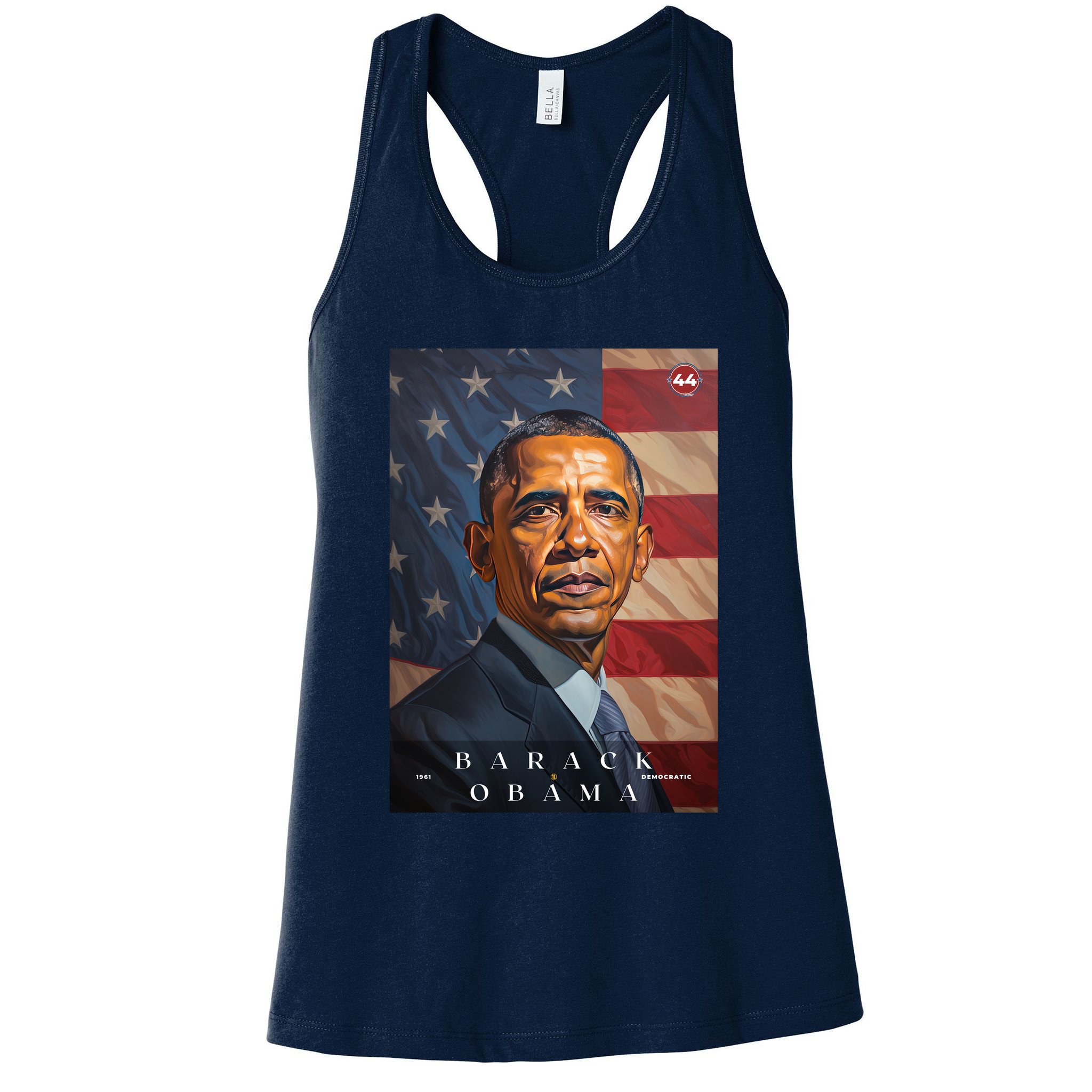 Barack Obama 44th President Of The United States Portrait Womens Tank Top