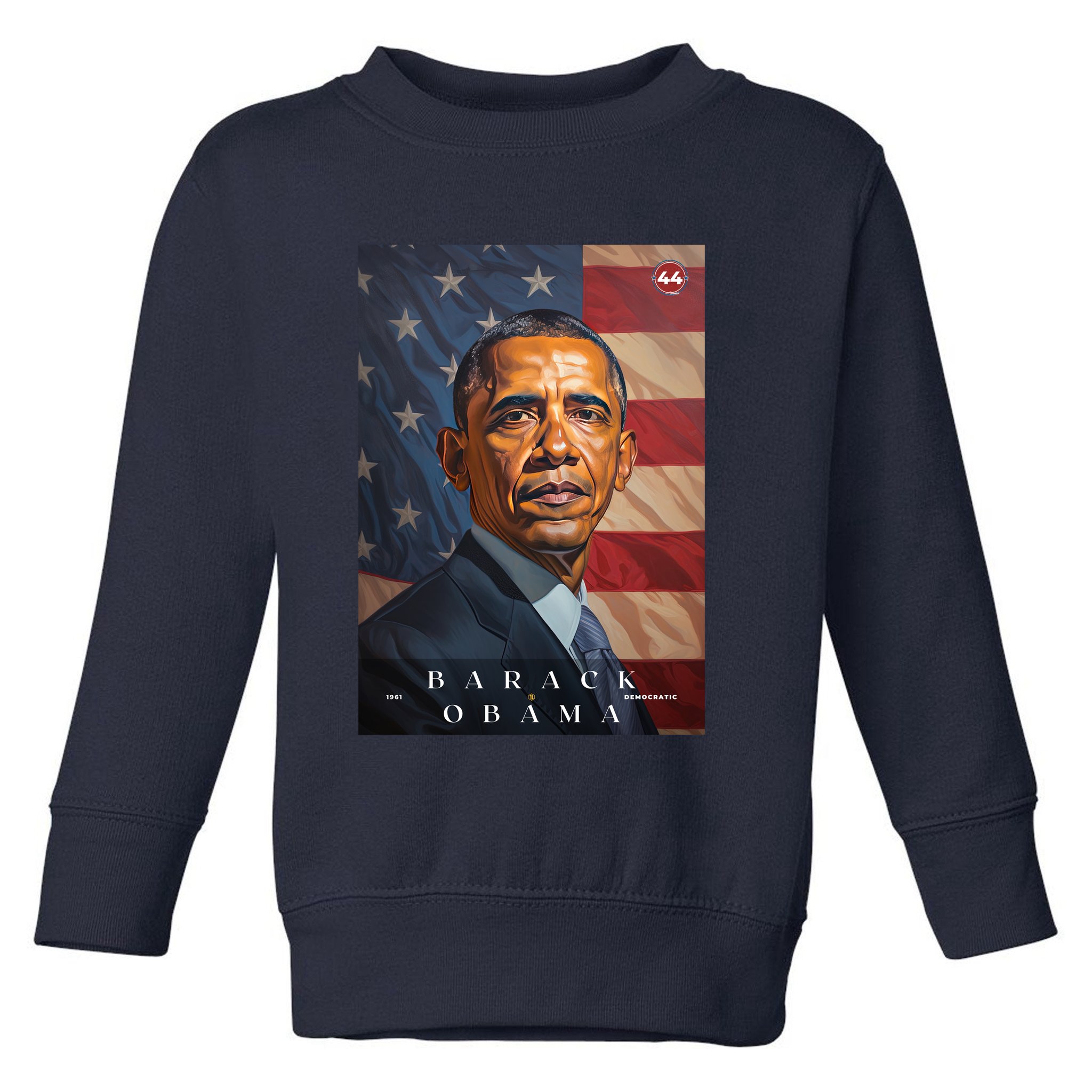 Barack Obama 44th President Of The United States Portrait Toddler Sweatshirt