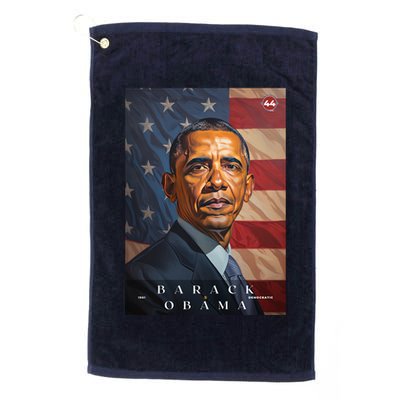 Barack Obama 44th President Of The United States Portrait Golf Towel