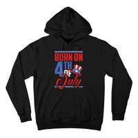 Born On 4th Of July Birthday Cool Patriotic American Hoodie