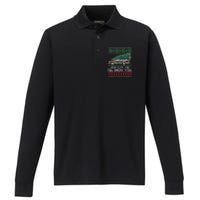 Bend Over and I'll Show You Christmas Couple Matching Family  Performance Long Sleeve Polo