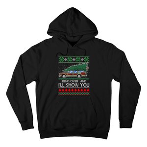 Bend Over and I'll Show You Christmas Couple Matching Family  Hoodie