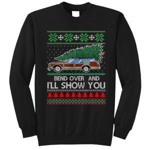 Bend Over and I'll Show You Christmas Couple Matching Family  Sweatshirt