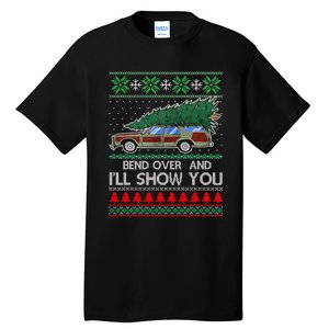 Bend Over and I'll Show You Christmas Couple Matching Family  Tall T-Shirt