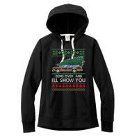 Bend Over and I'll Show You Christmas Couple Matching Family  Women's Fleece Hoodie