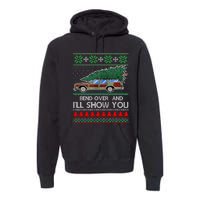 Bend Over and I'll Show You Christmas Couple Matching Family  Premium Hoodie