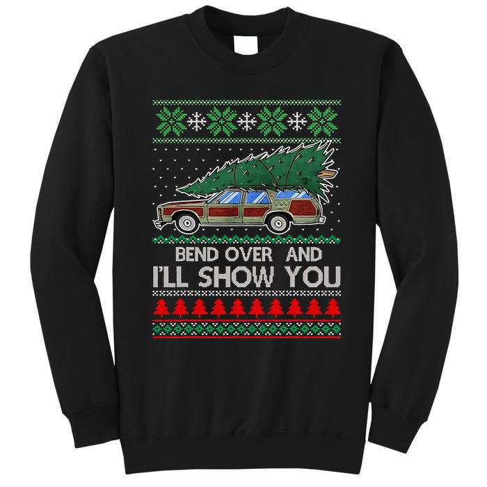 Bend Over and I'll Show You Christmas Couple Matching Family  Tall Sweatshirt