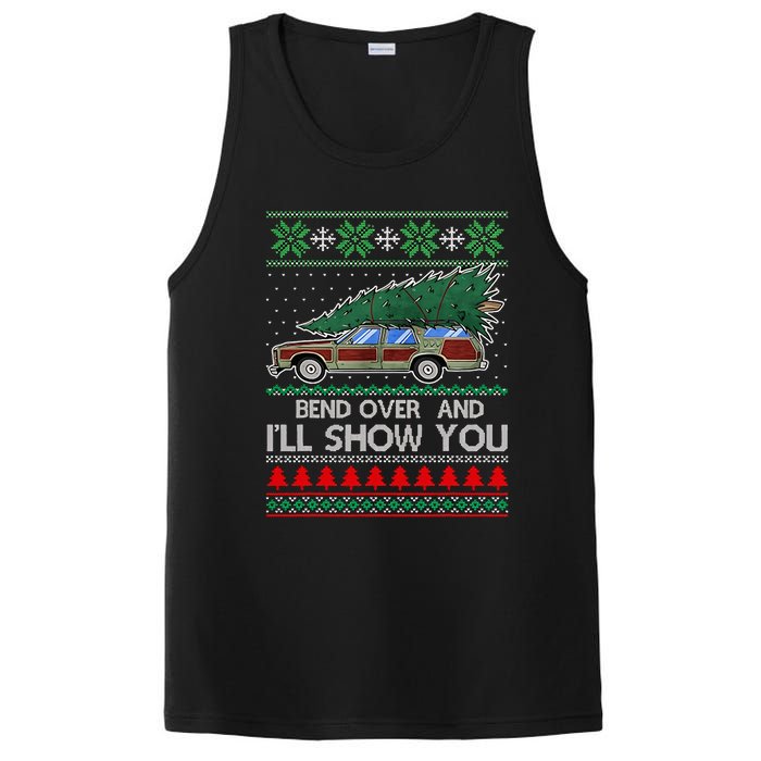 Bend Over and I'll Show You Christmas Couple Matching Family  PosiCharge Competitor Tank