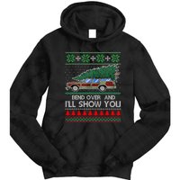 Bend Over and I'll Show You Christmas Couple Matching Family  Tie Dye Hoodie