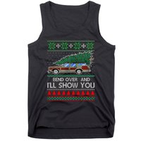 Bend Over and I'll Show You Christmas Couple Matching Family  Tank Top