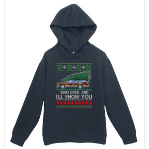 Bend Over and I'll Show You Christmas Couple Matching Family  Urban Pullover Hoodie