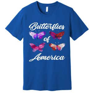 Butterflies Of America Usa Butterfly Beautiful Spring Nature Great Gift Premium T-Shirt