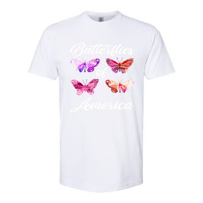 Butterflies Of America Usa Butterfly Beautiful Spring Nature Great Gift Softstyle® CVC T-Shirt