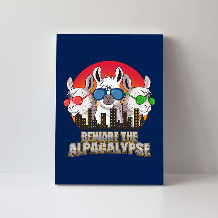 Beware Of Alpacalypse Canvas