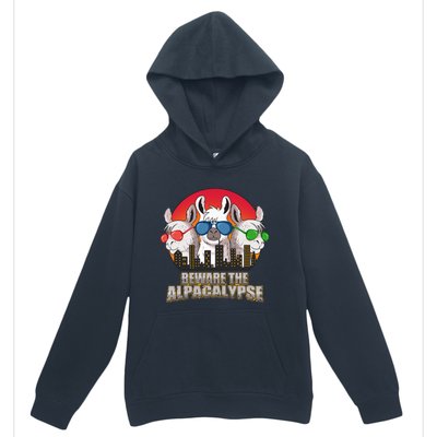 Beware Of Alpacalypse Urban Pullover Hoodie