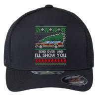 Bend Over and I'll Show You Christmas Couple Matching  Flexfit Unipanel Trucker Cap