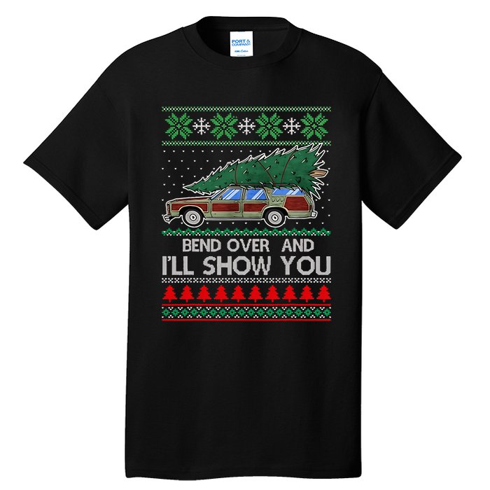 Bend Over and I'll Show You Christmas Couple Matching  Tall T-Shirt