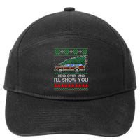 Bend Over and I'll Show You Christmas Couple Matching  7-Panel Snapback Hat