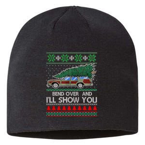 Bend Over and I'll Show You Christmas Couple Matching  Sustainable Beanie