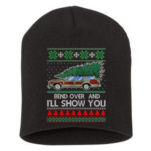 Bend Over and I'll Show You Christmas Couple Matching  Short Acrylic Beanie