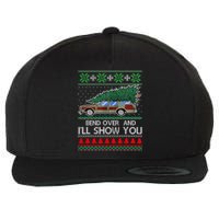 Bend Over and I'll Show You Christmas Couple Matching  Wool Snapback Cap