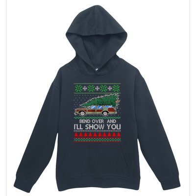 Bend Over and I'll Show You Christmas Couple Matching  Urban Pullover Hoodie