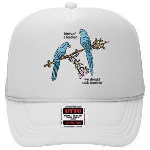 Birds Of A Feather Billie Colouring Book Baby High Crown Mesh Back Trucker Hat