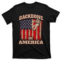 Backbone Of America Arborist Tree Surgeon Lumberjack Logger T-Shirt