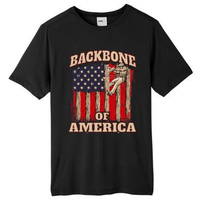 Backbone Of America Arborist Tree Surgeon Lumberjack Logger Tall Fusion ChromaSoft Performance T-Shirt