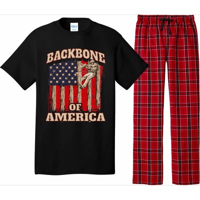 Backbone Of America Arborist Tree Surgeon Lumberjack Logger Pajama Set