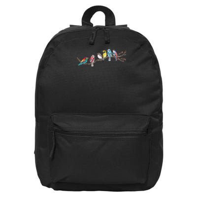 Birds On A Branch Birding Bird Watching Bird Watcher 16 in Basic Backpack