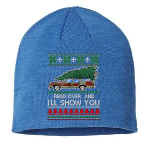 Bend Over and I'll Show You Christmas Couple Matching Family Sustainable Beanie