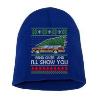 Bend Over and I'll Show You Christmas Couple Matching Family Short Acrylic Beanie