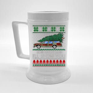 Bend Over and I'll Show You Christmas Couple Matching Family Beer Stein